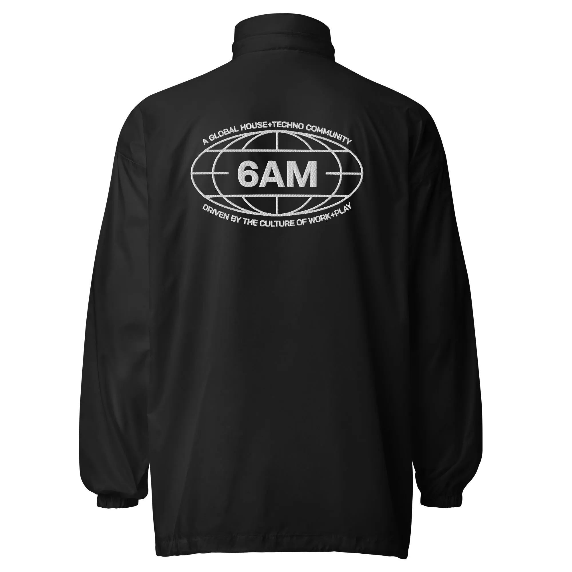 6AM Global Embroidered Windbreaker Jacket