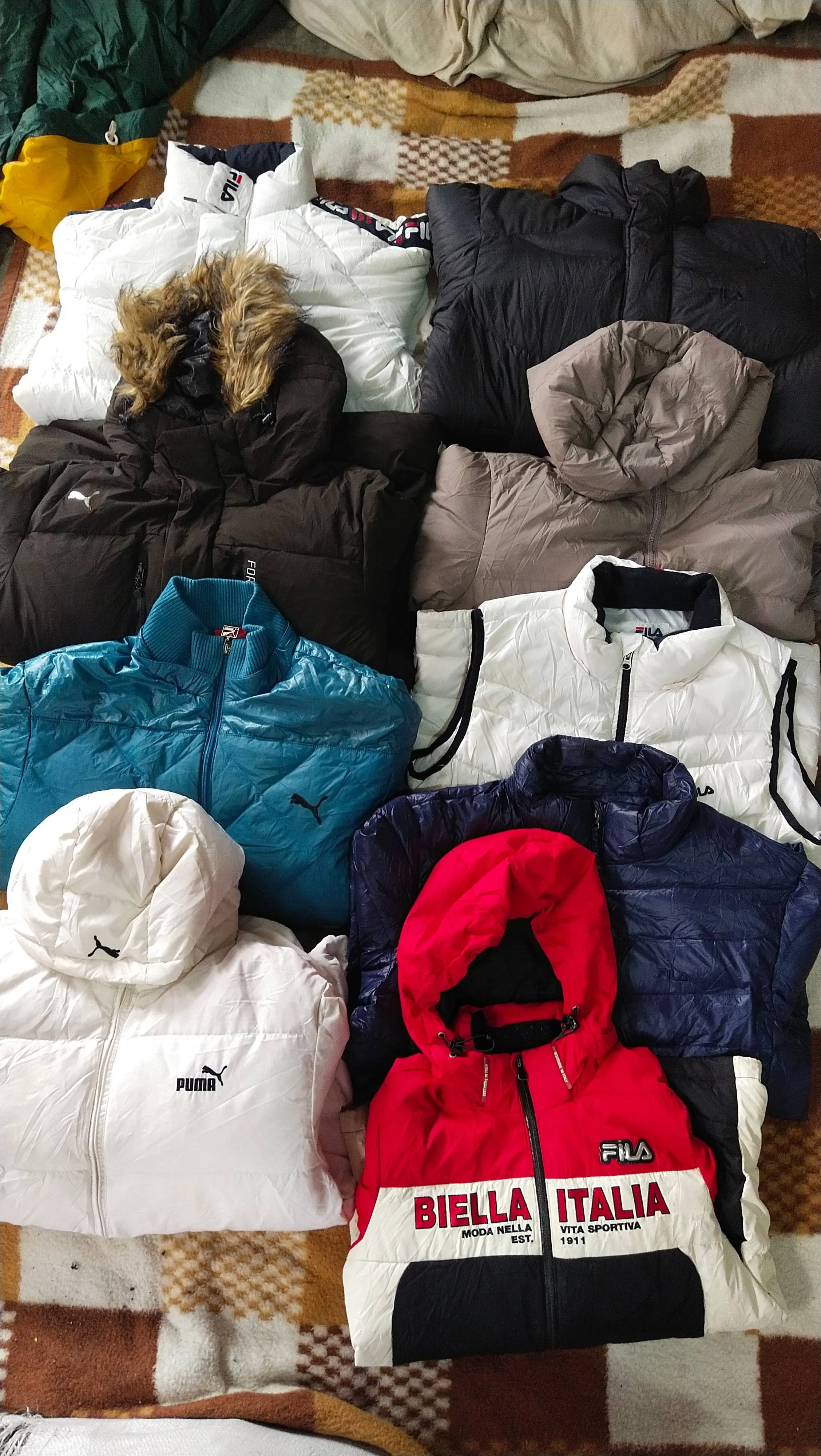 *Adidas Fuma Fila Puffer jackets 20 pcs*