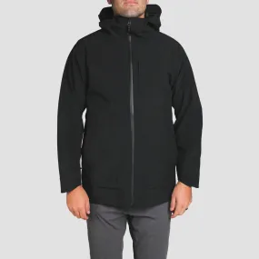 Avalon 3-Layer Waterproof Rain Jacket Black