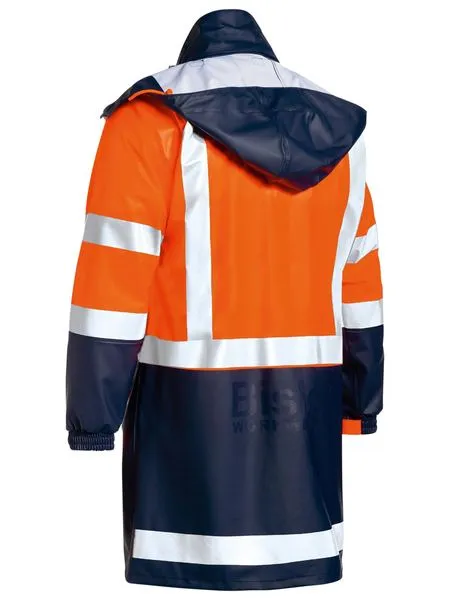 Bisley Taped Two Tone Hi-Vis Stretch PU Rain Coat(BJ6935HT)