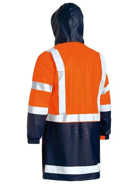 Bisley Taped Two Tone Hi-Vis Stretch PU Rain Coat(BJ6935HT)