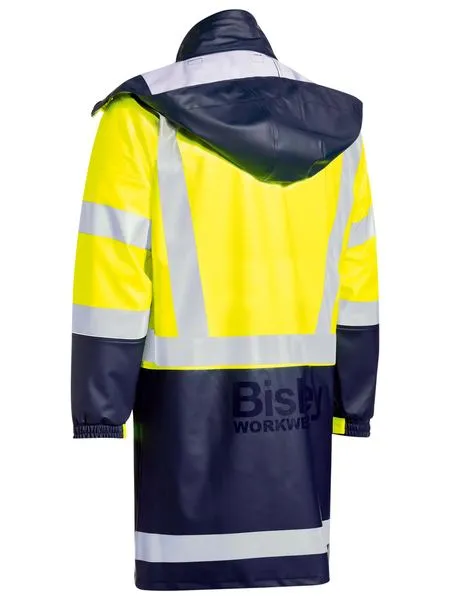 Bisley Taped Two Tone Hi-Vis Stretch PU Rain Coat(BJ6935HT)