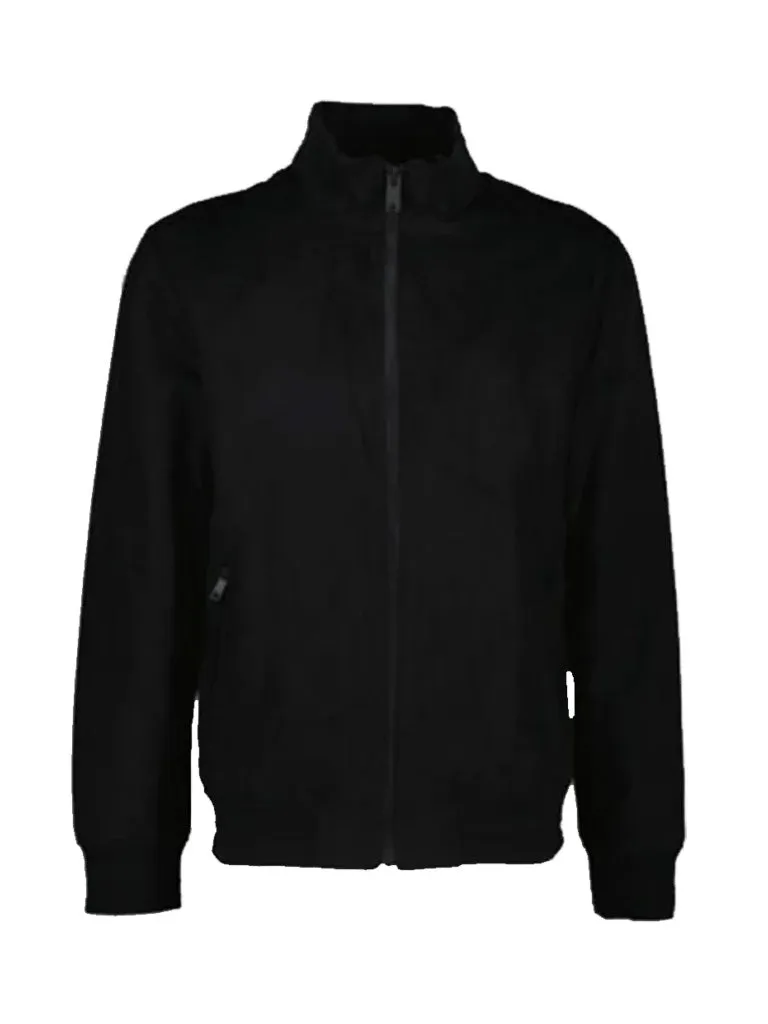 Black Wool Bomber Jacket