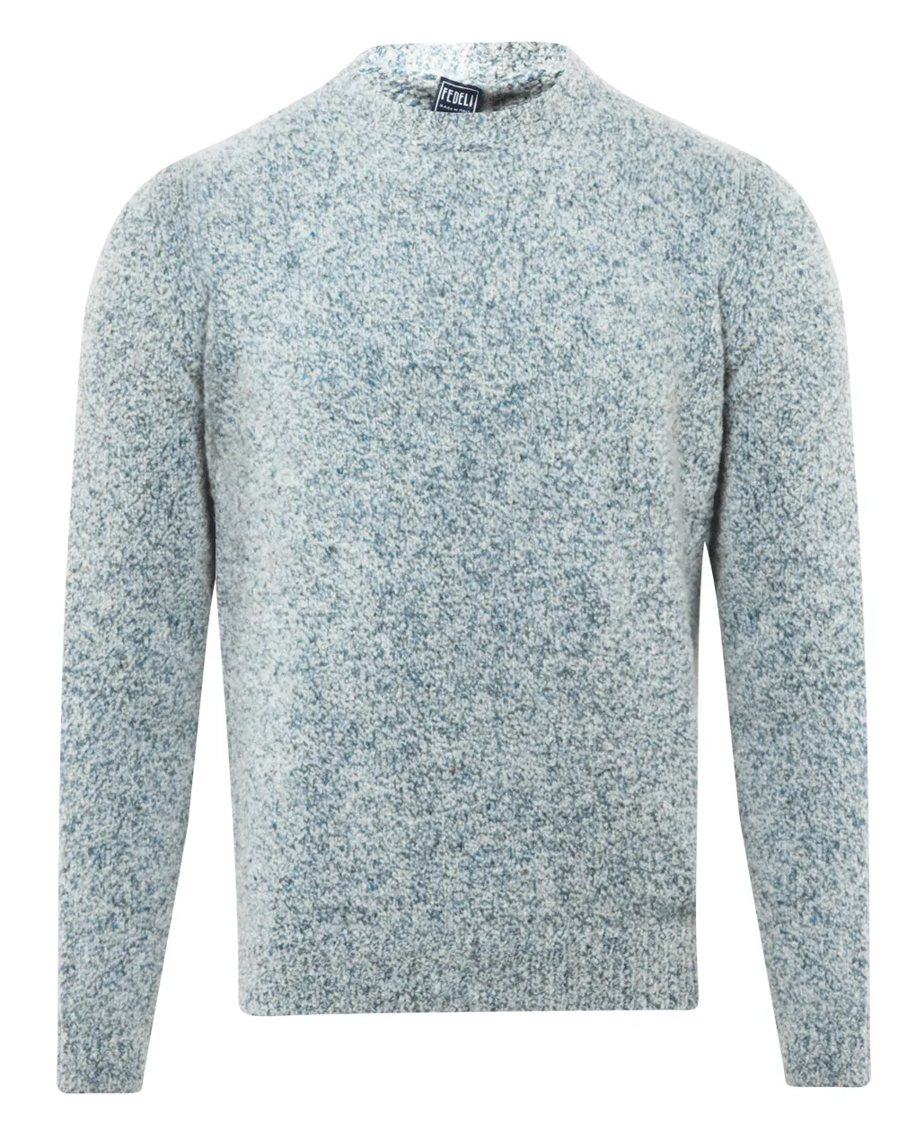 Blue Melange Crewneck Sweater