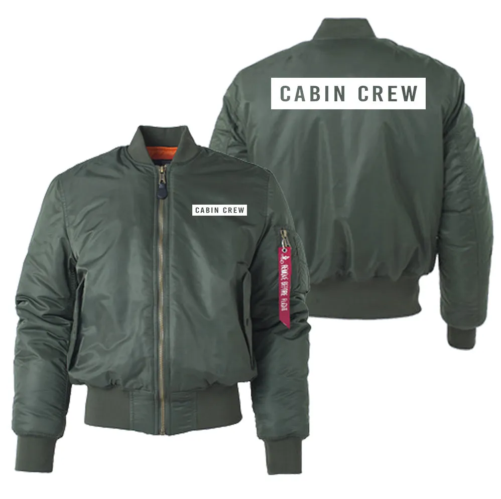 Cabin Crew Text Designed "Women" Bomber Jackets