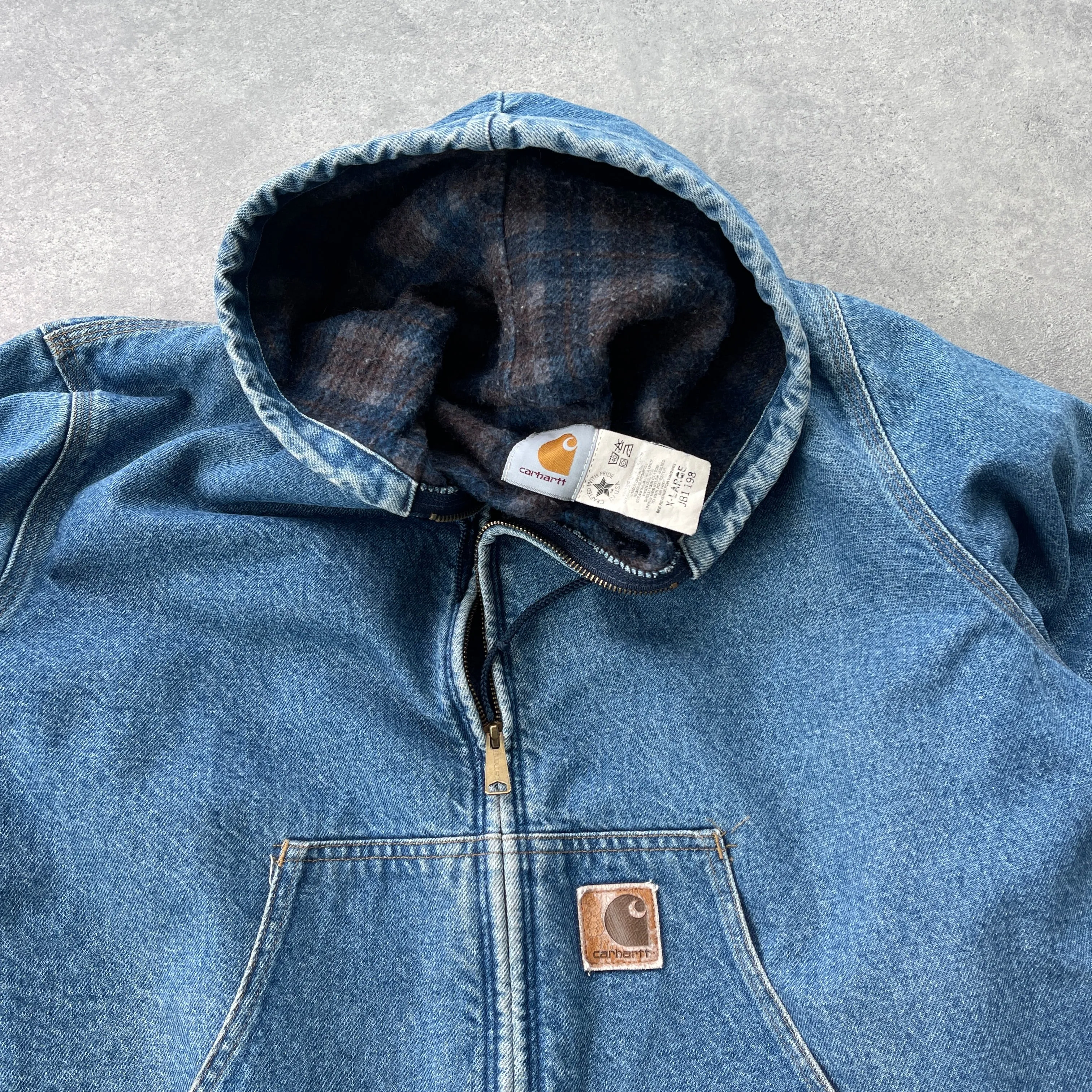 Carhartt 1998 heavyweight denim active jacket (XL)