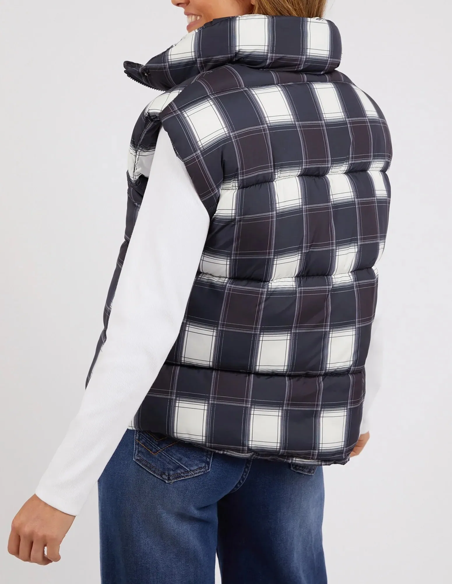 Cedar Check Puffer Vest