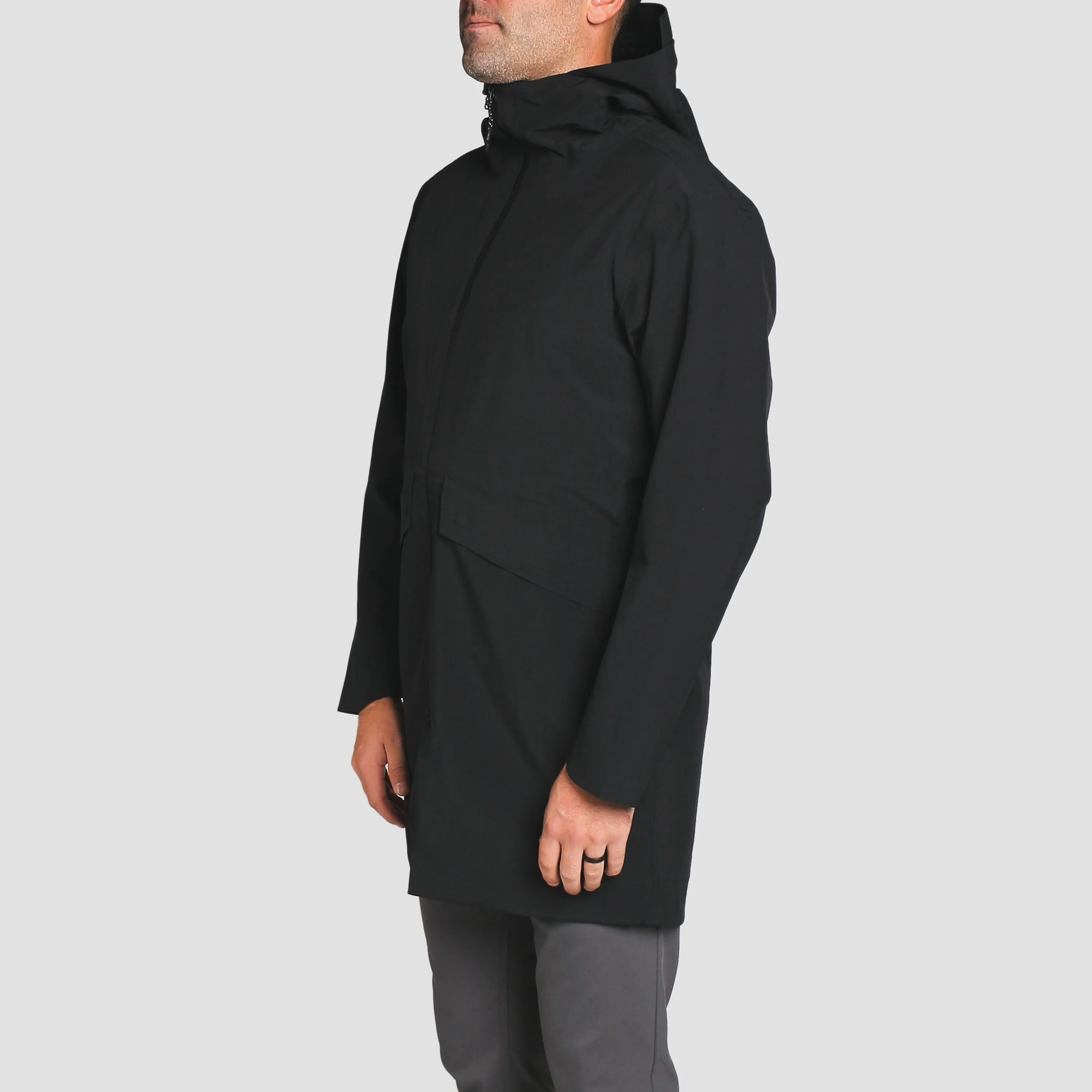 Continuum 3-Layer Waterproof Rain Jacket Black