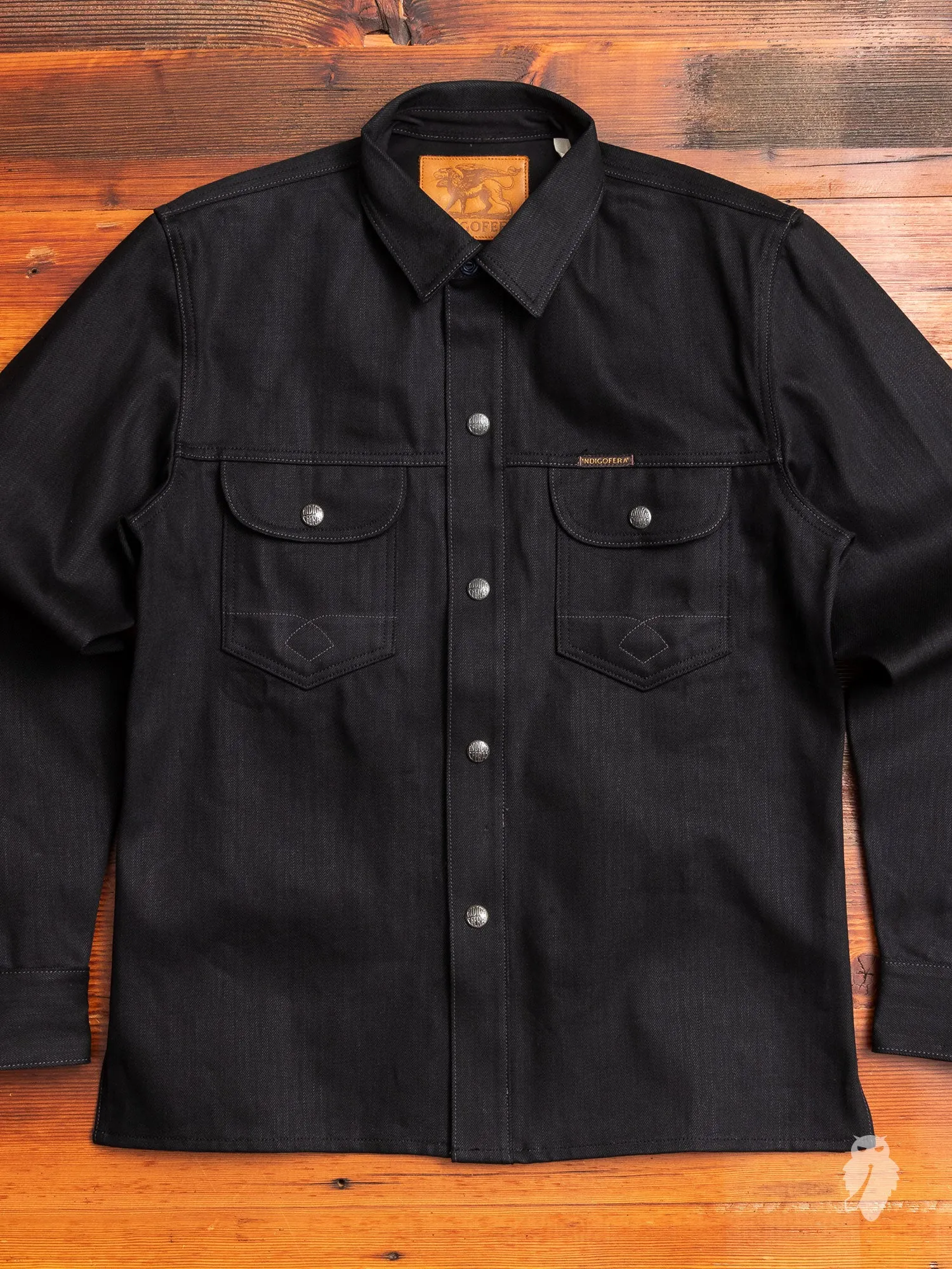 Copeland 14oz Denim Shirt in Black