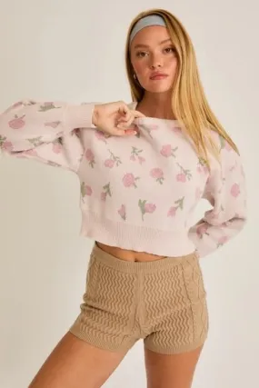 Cottage Charm Floral Sweater