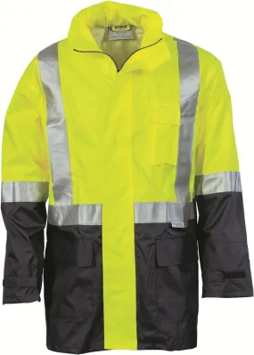 DNC Hi Vis Two Tone Lightweight Rain Jacket With 3M R/Tape (3879)