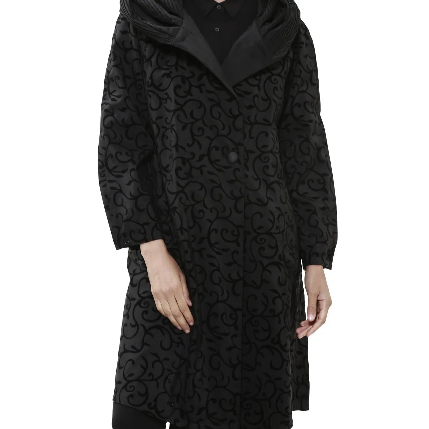 Donatella Scroll Tea Length Jacket