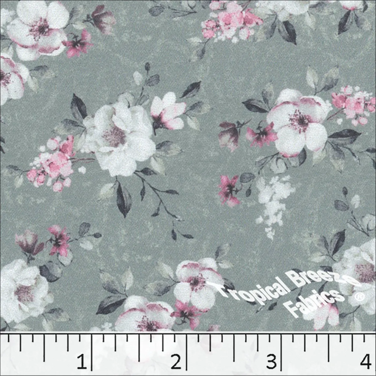 Dream Crepe Stretch Floral Print Polyester Fabric 042513