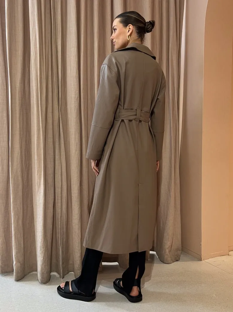 Elka Collective Bamford Trench in Taupe