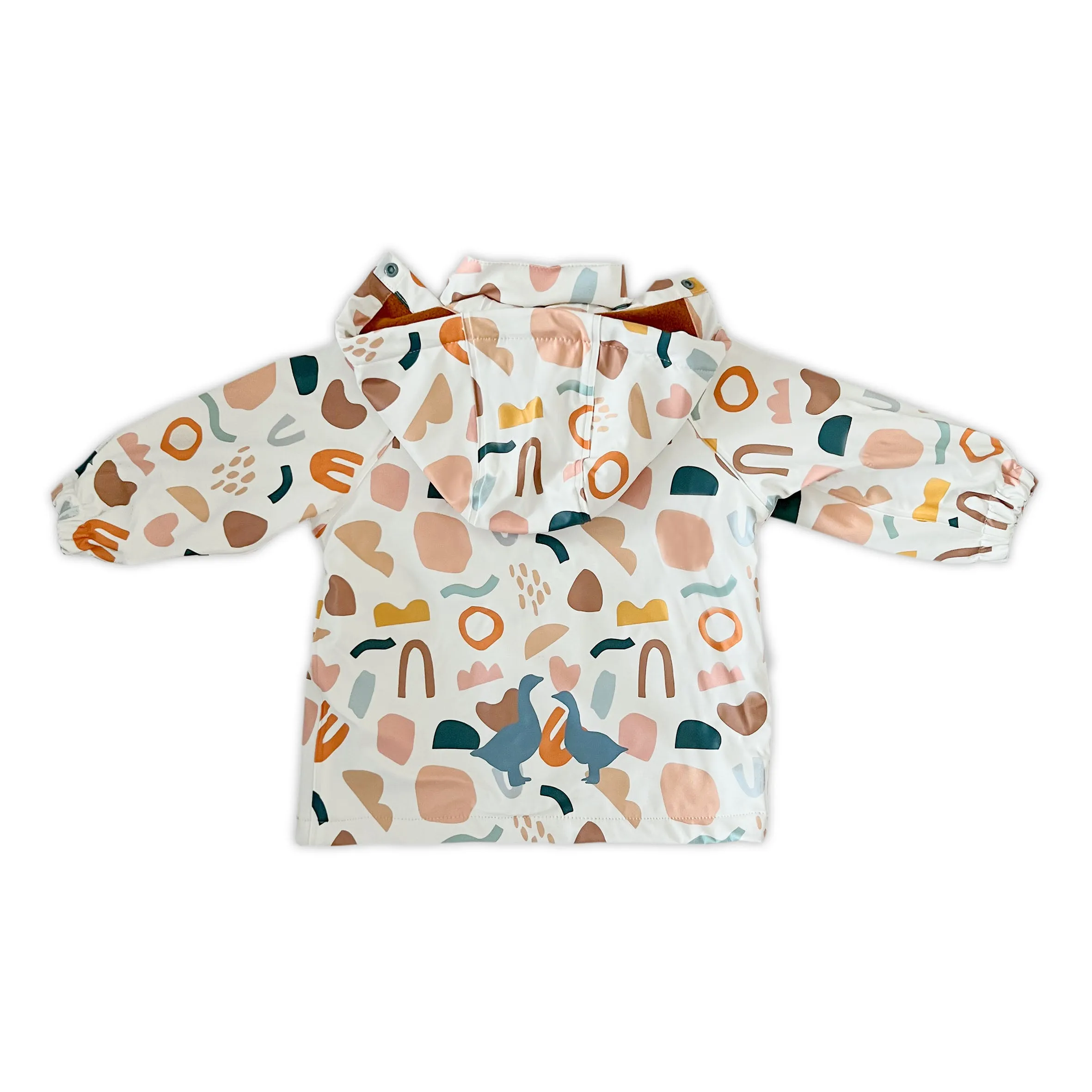 Geo Print Puddle Duck Kids Raincoat