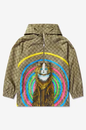 Gucci Unisex Hypnotic Cat Hooded Jacket