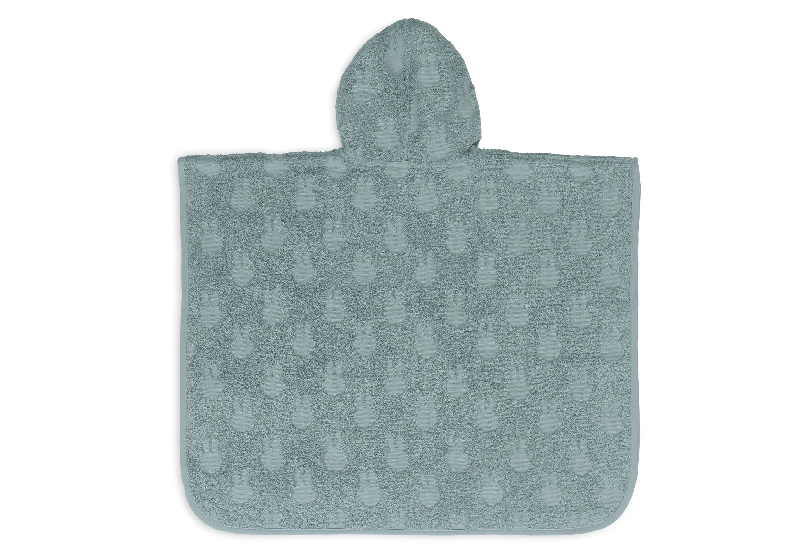 Jollein Bad Poncho Terry Miffy Jacquard Sea Green