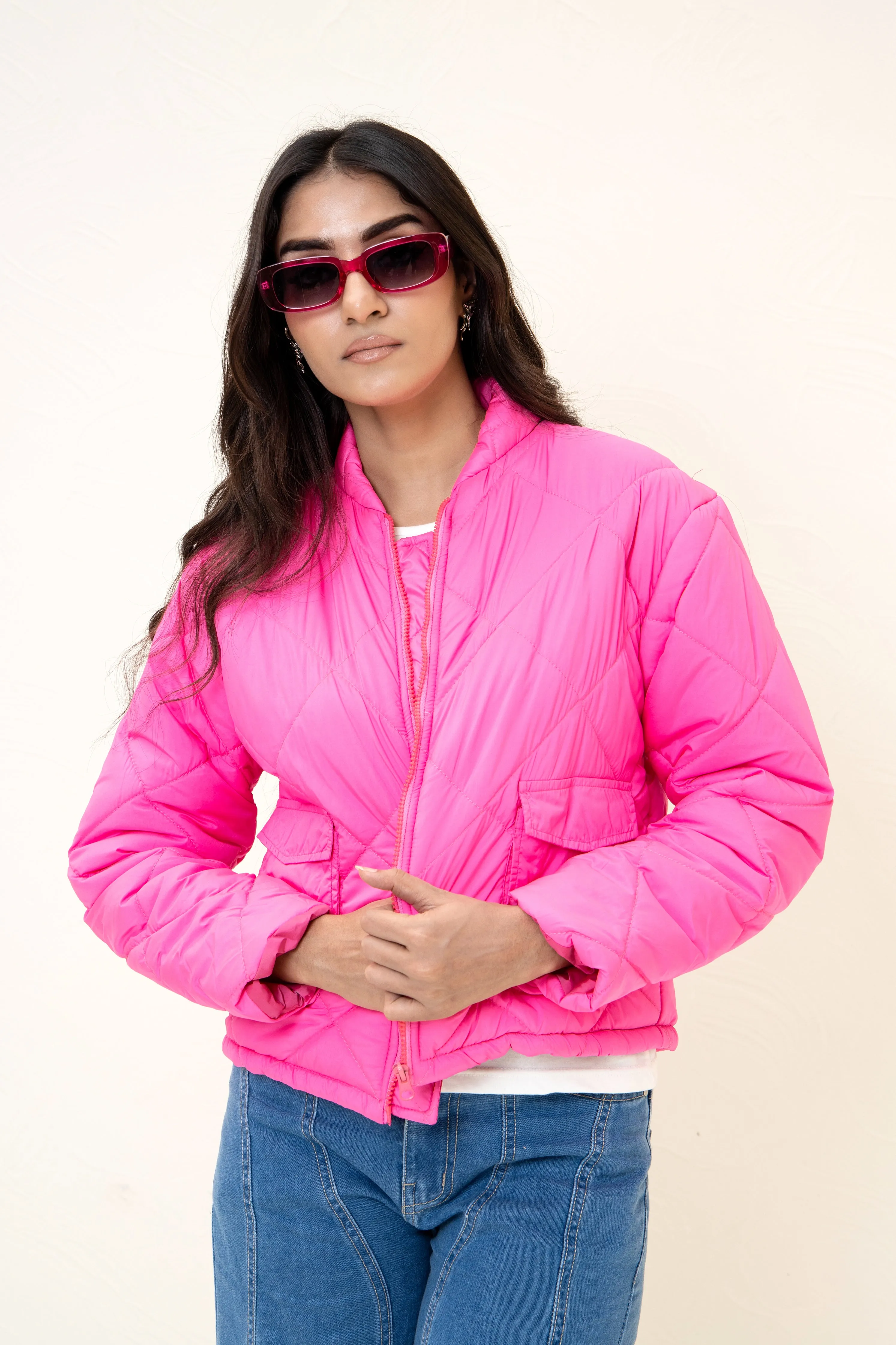 Kendal Puffer Jacket Hot Pink