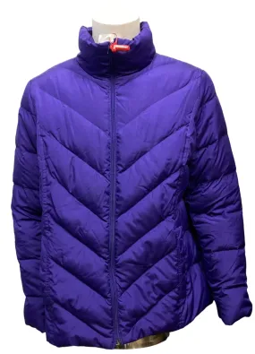 Lands' End Ladies' Classic Puffer Night Purple