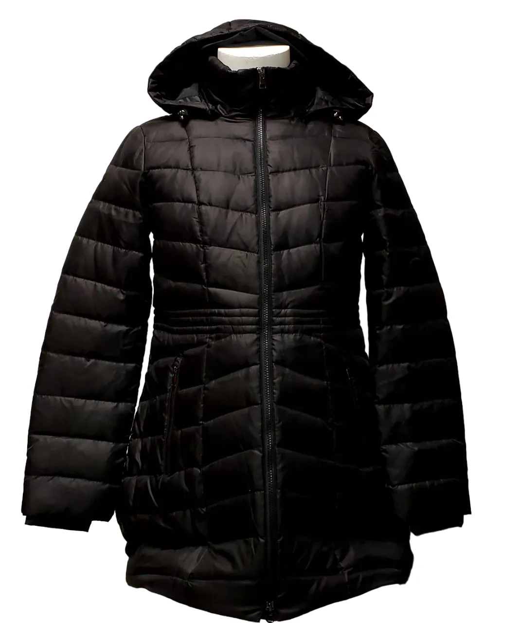 Lands End Women's Down Puffer Jacket-Black