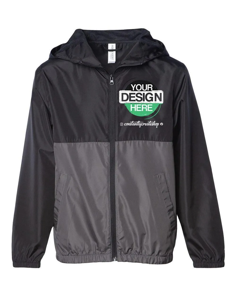 Lightweight Windbreaker Zip Jacket (Youth)