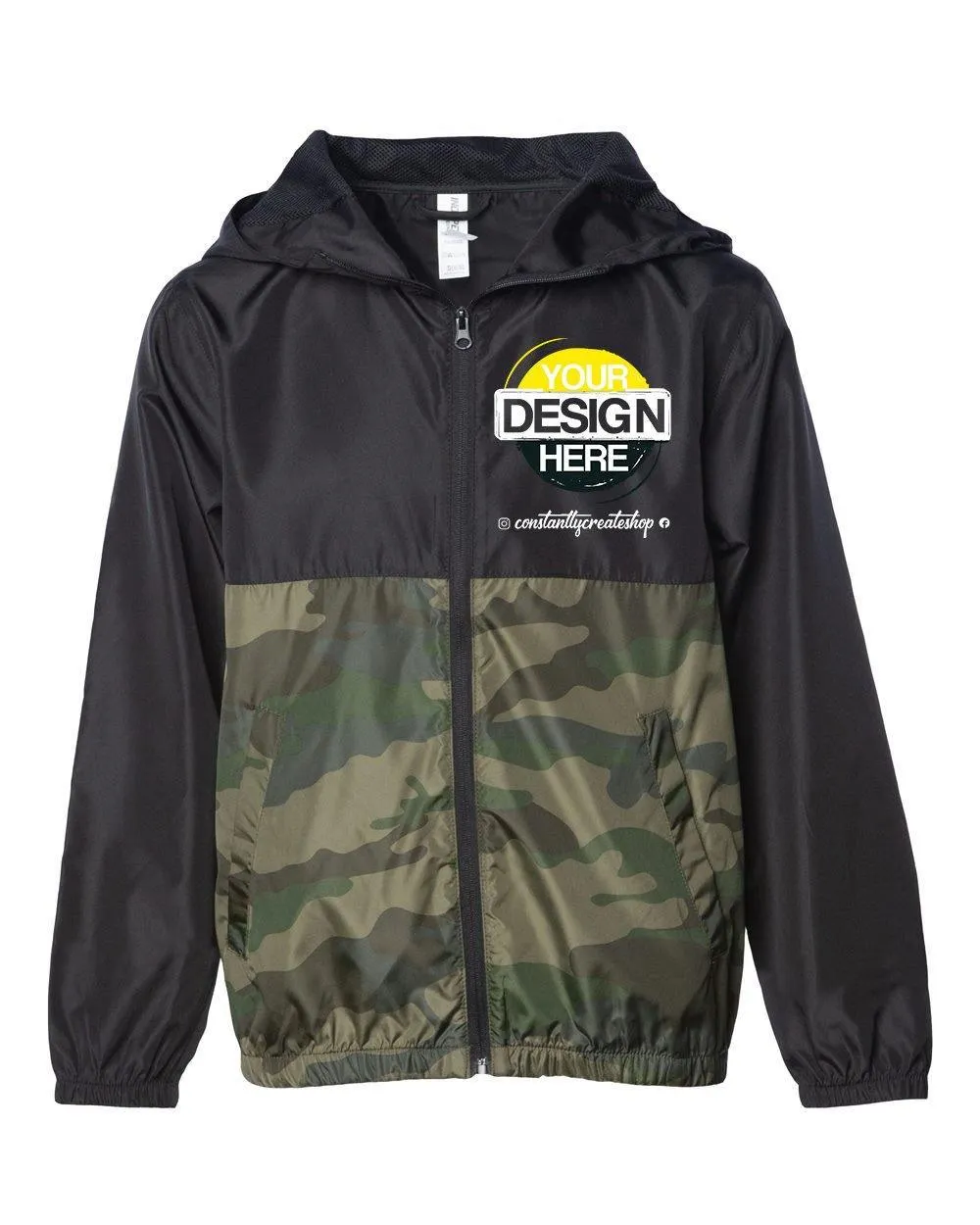 Lightweight Windbreaker Zip Jacket (Youth)