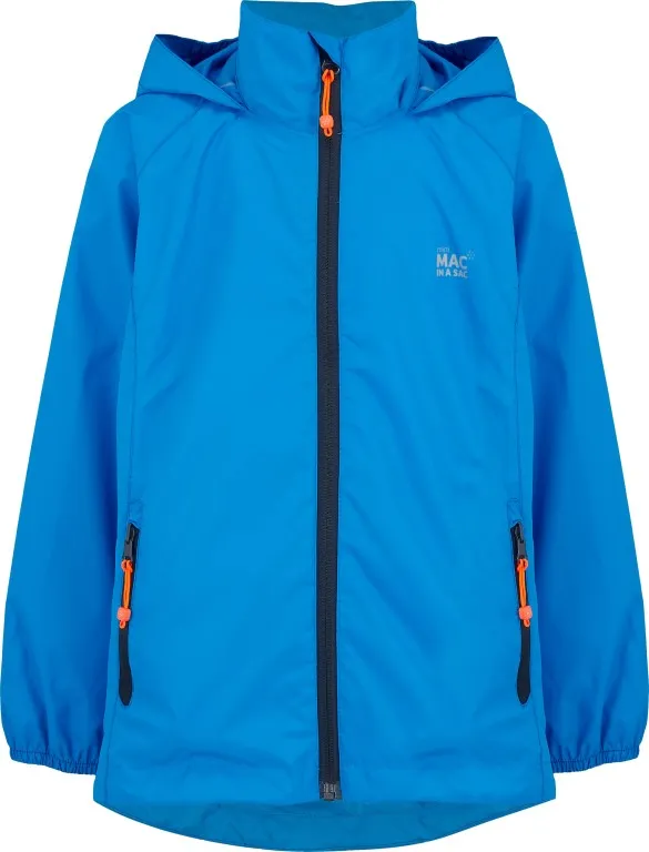 Mac In A Sac - Mini Origin 2 Packable Kids Jacket- Ocean Blue 11-13yrs