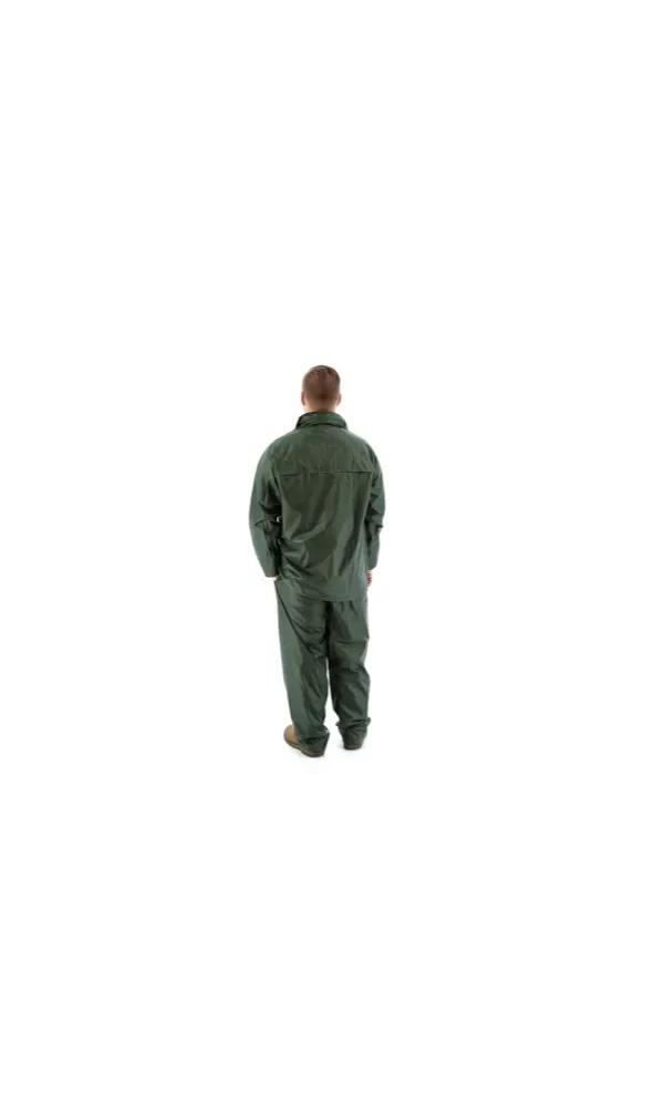 Majestic 71-2000 2-Piece Hooded Green Rain Suit