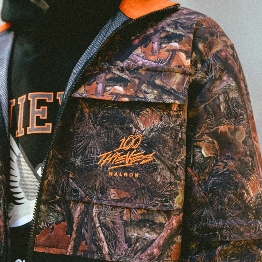 Malbon x 100 Thieves Woodsman Zip Off Windbreaker