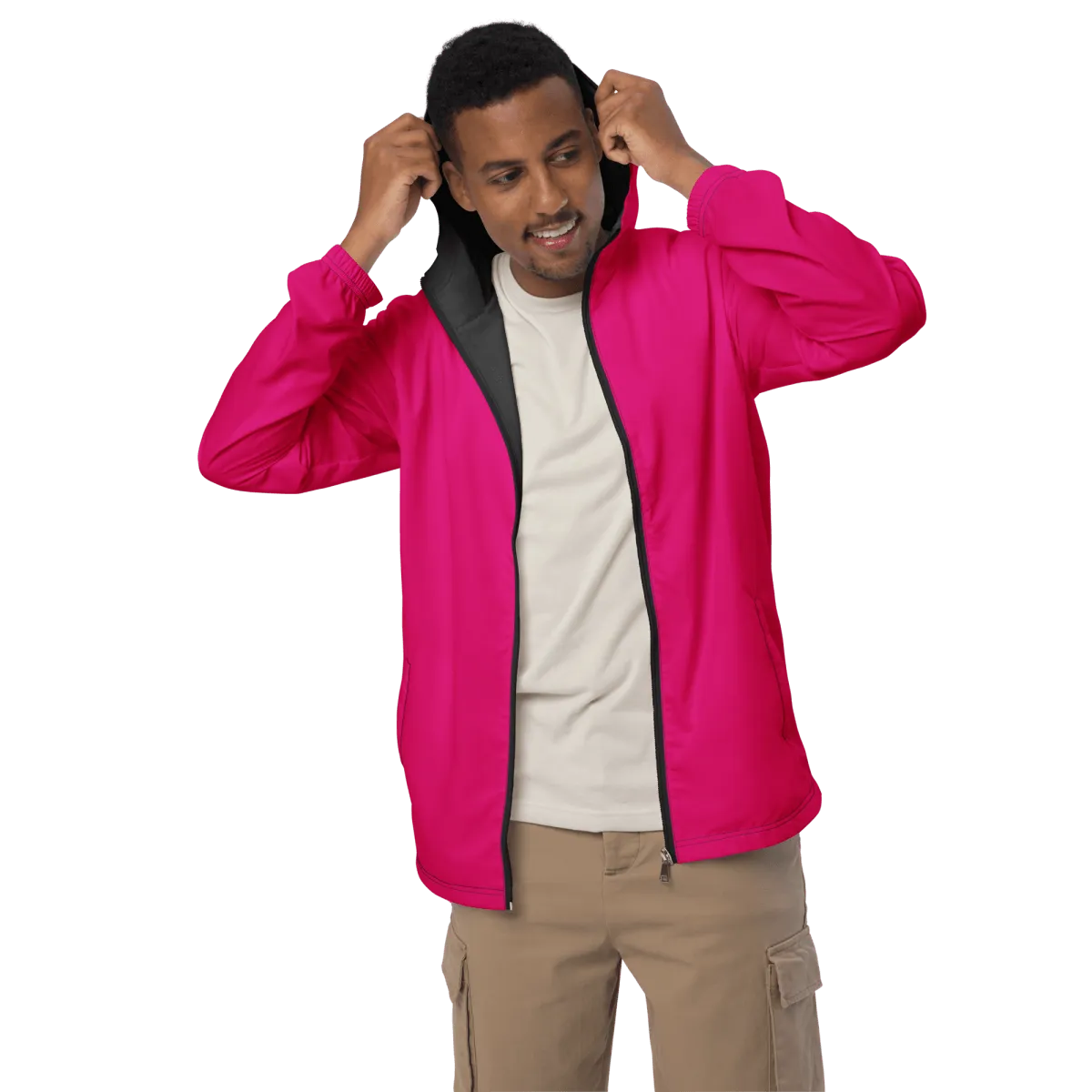 Men’s Windbreaker (Pink)