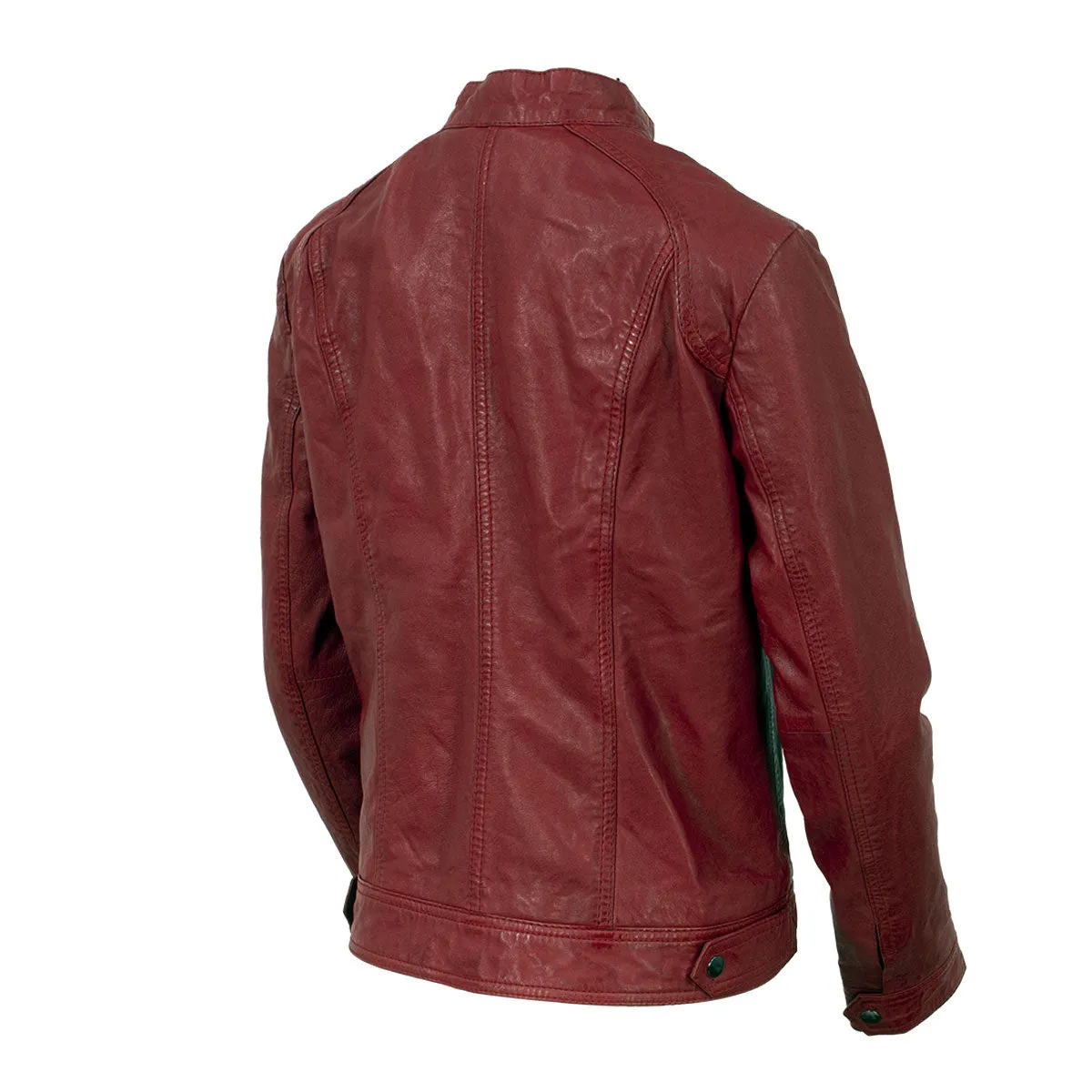 Milwaukee Leather Vintage SFL2811 Women's Red Zipper Front Motorcycle Casual Fashion Leather Jacket