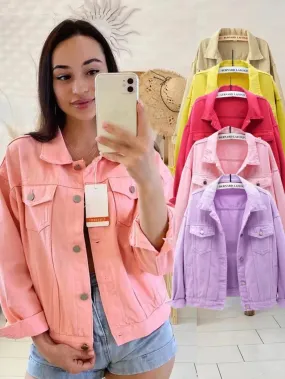 Pastel Coloured Denim Jackets