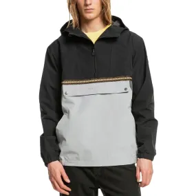 Quiksilver Mens Popover Transeasonal Pullover Hooded Jacket - Black