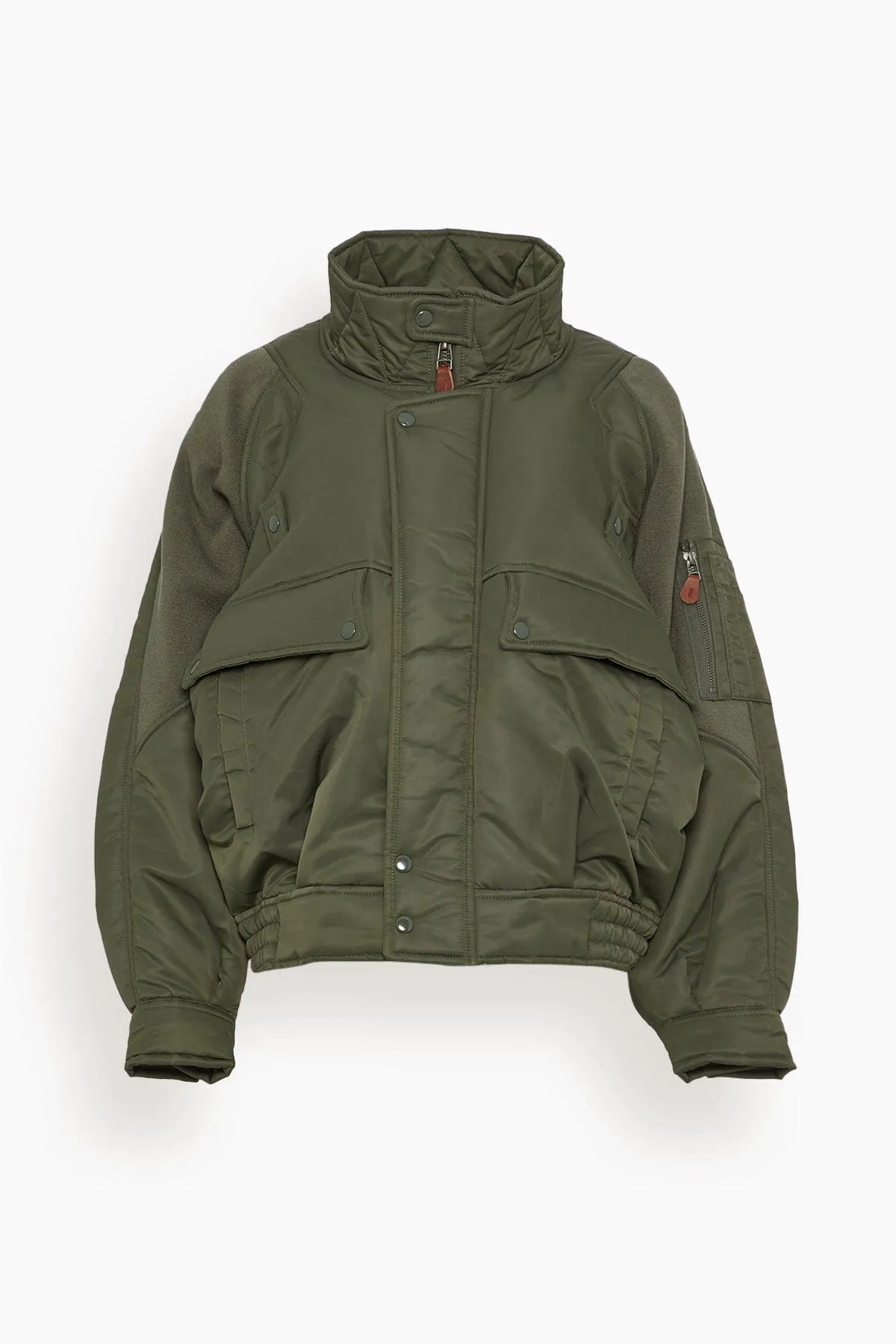 Ribbed Flight Bomber in Olive