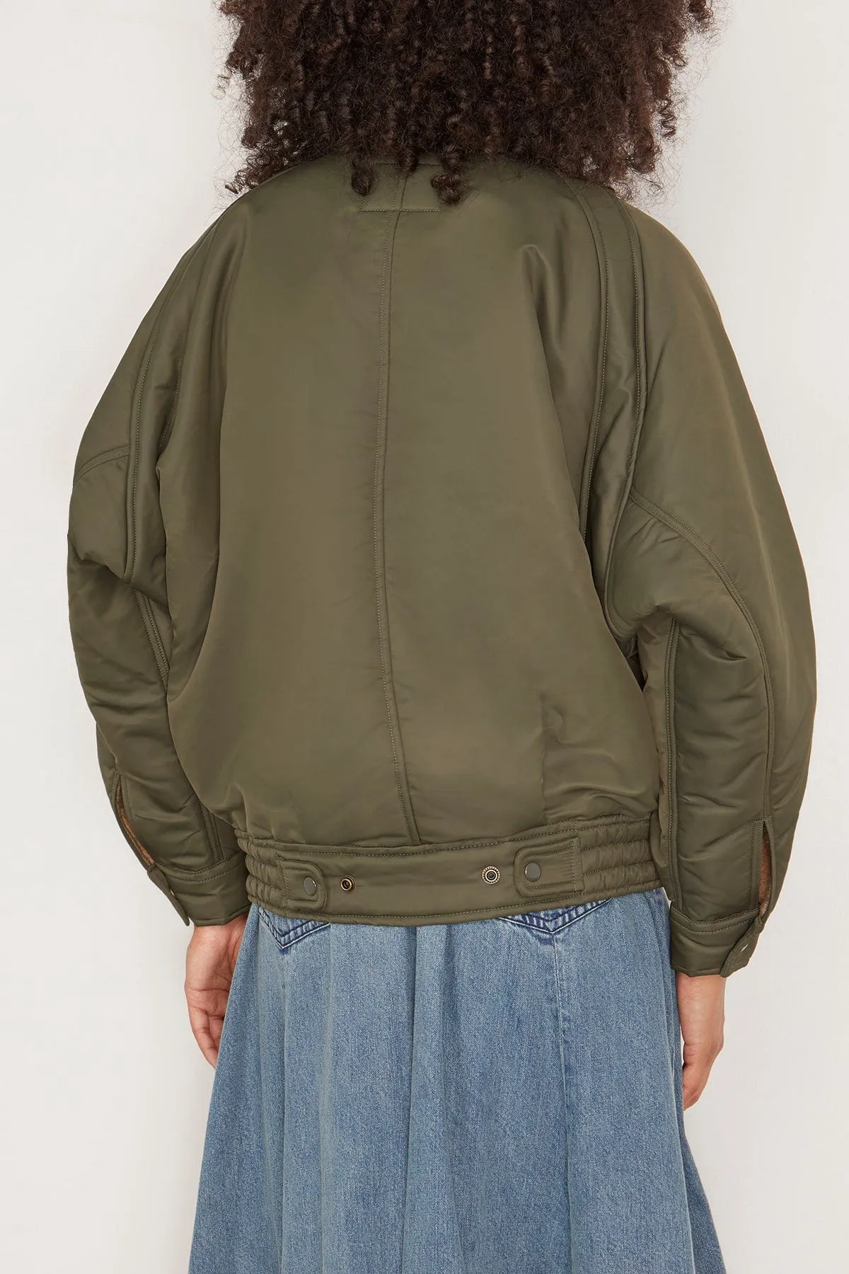 Ribbed Flight Bomber in Olive