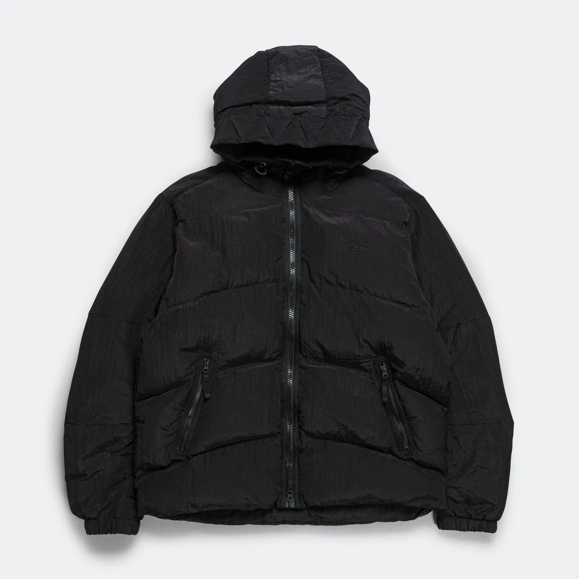 Ripstop Puffer Jacket - Black