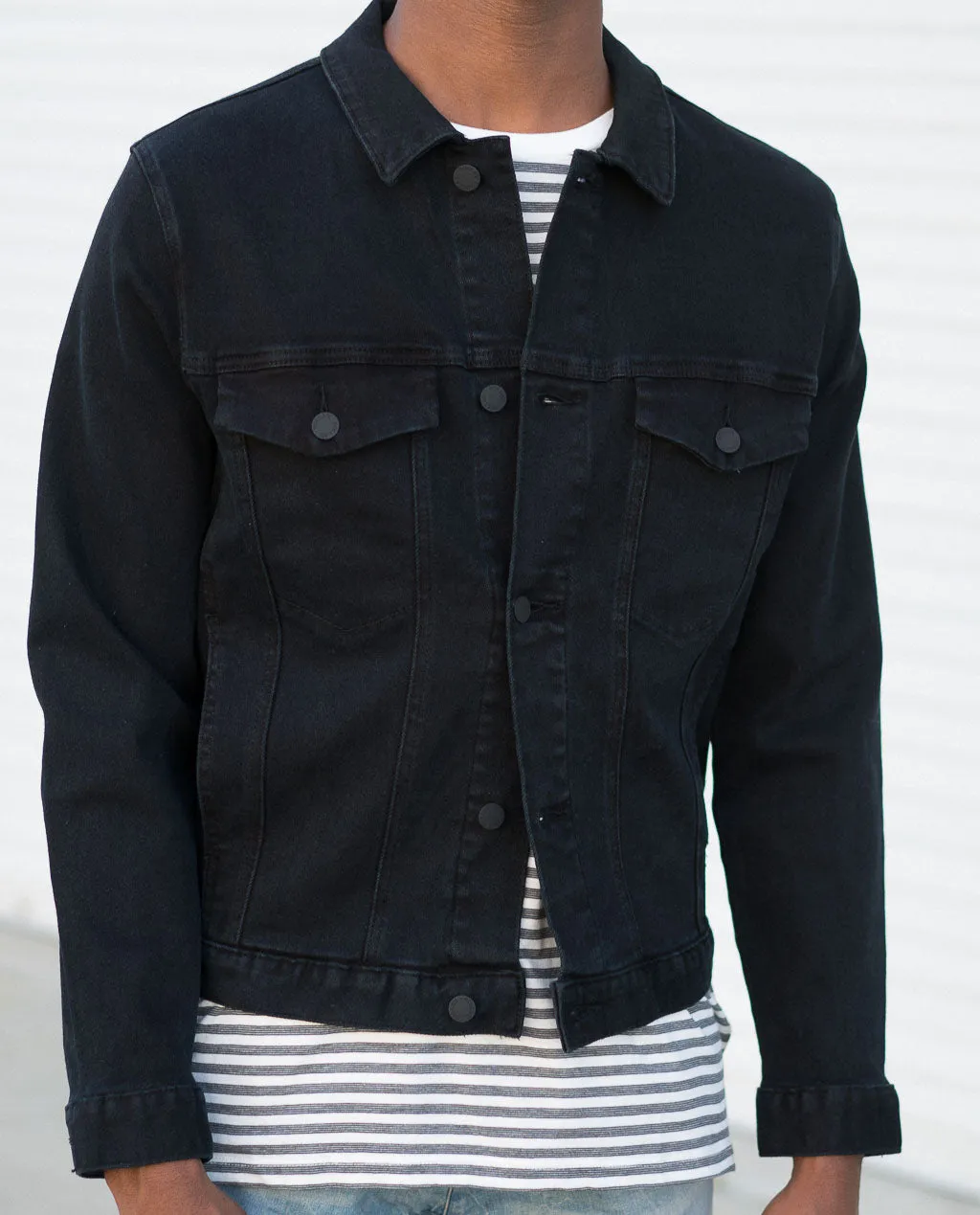 Rollas Denim Jacket Lightning Black