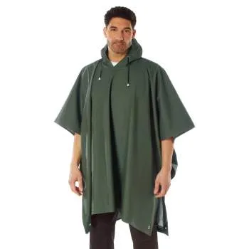 Rubberized Rainwear Poncho