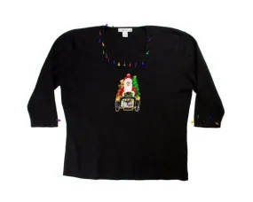 Santa's Ride-Small Christmas Sweater