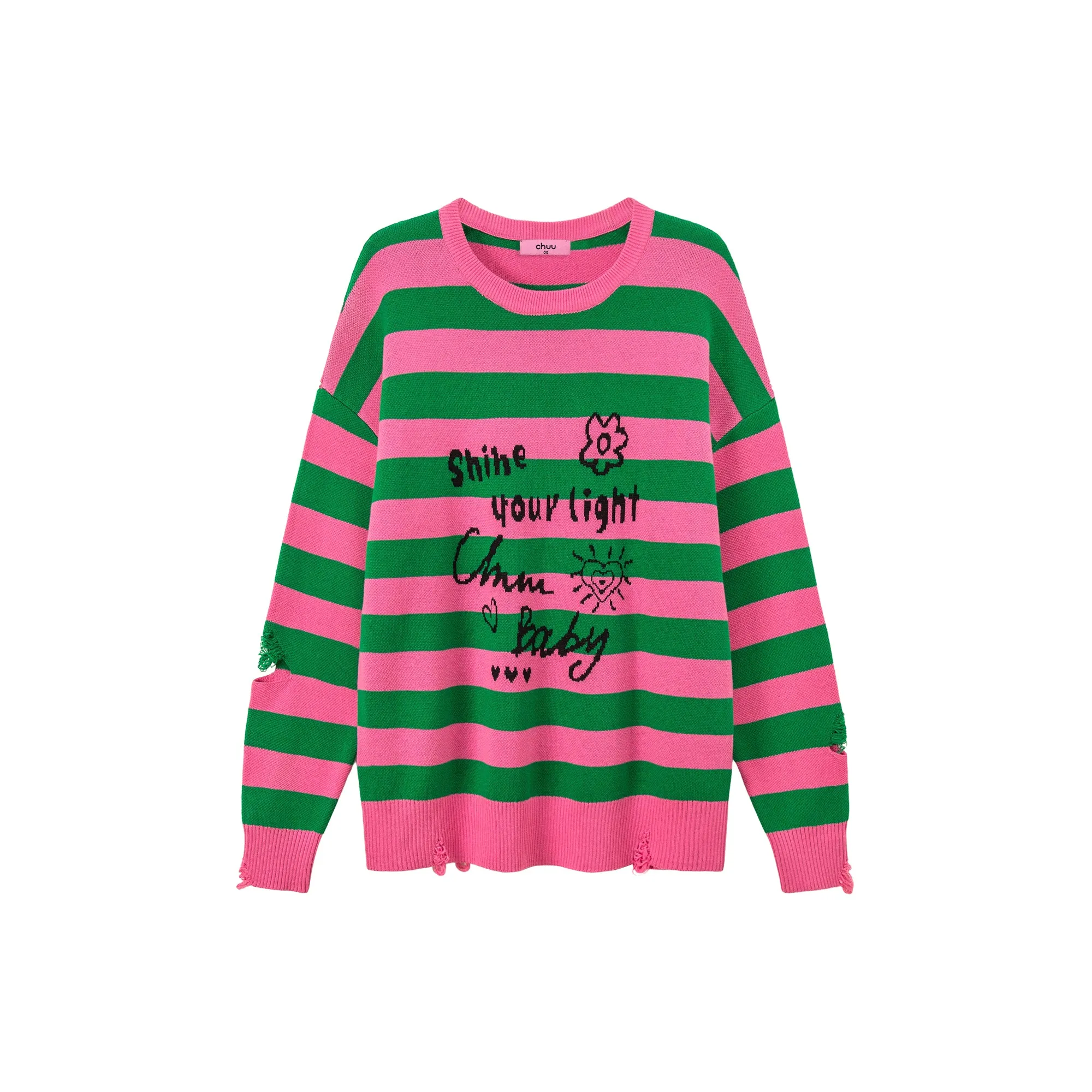 Shine Your Light Stripe Knit Sweater