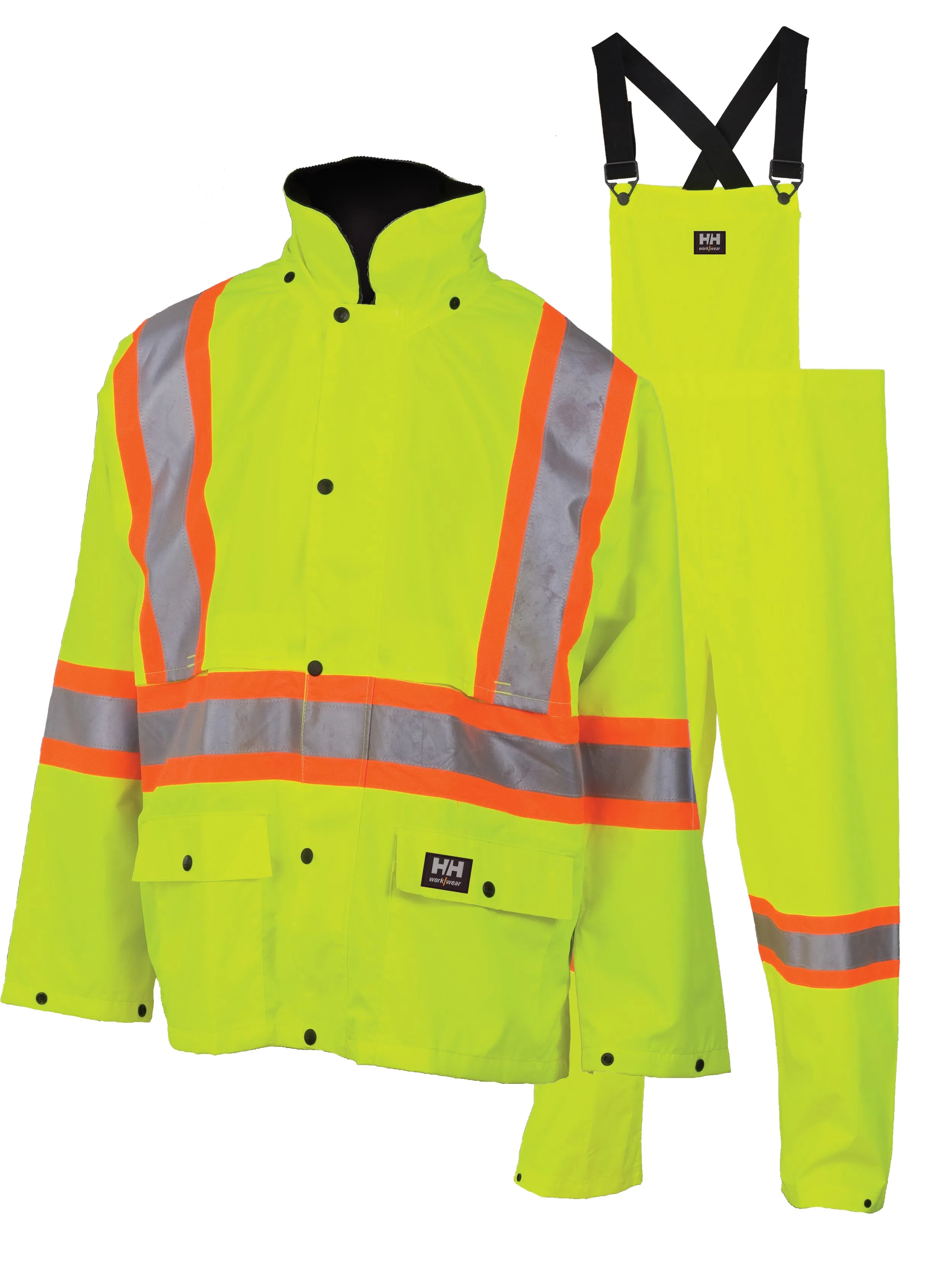 Storm Suit - Helly Hansen Waverly Packable Storm Suit in EN471 Yellow, 70620