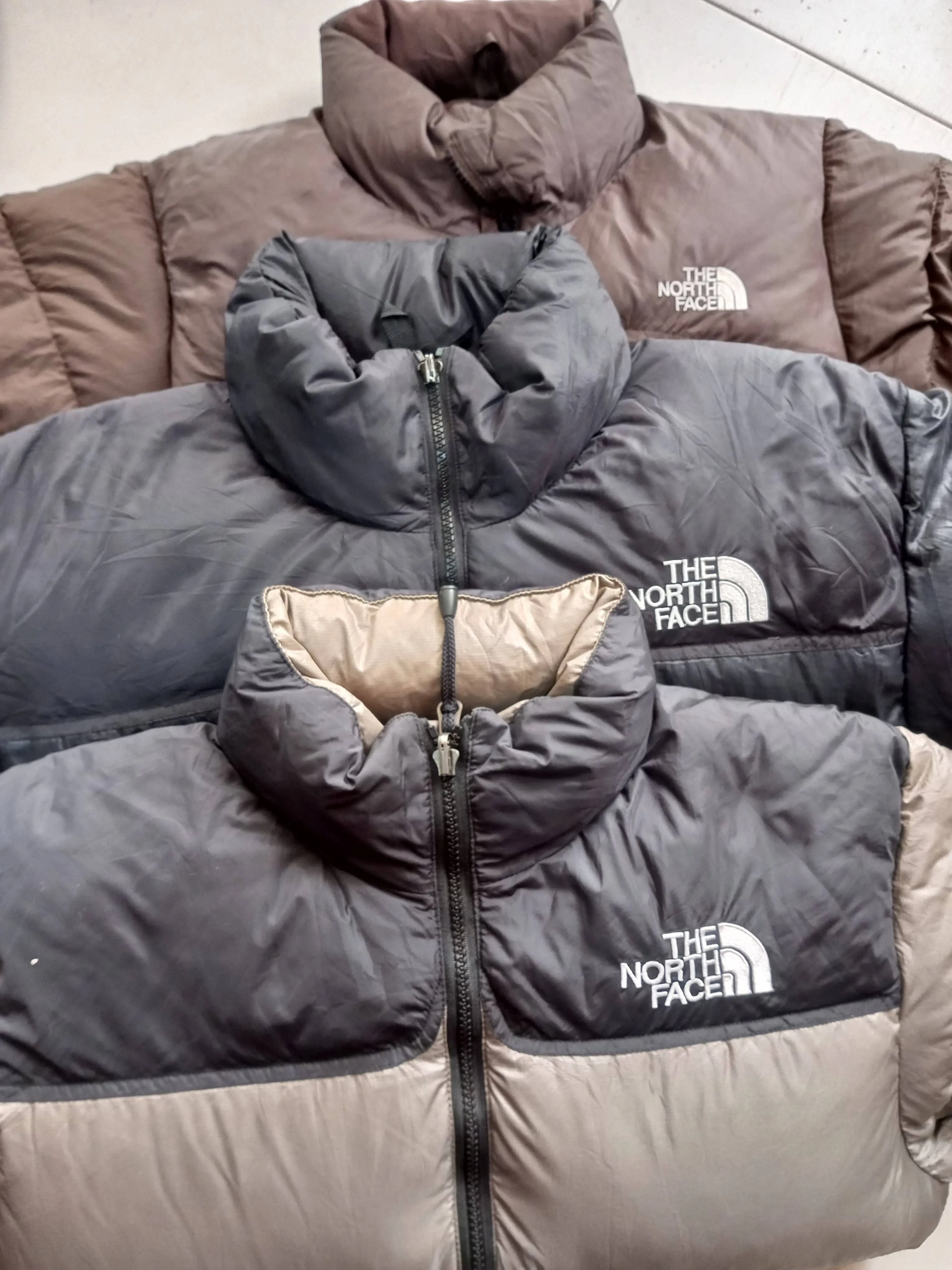 The Northface puffer Nupste 700 & other jackets