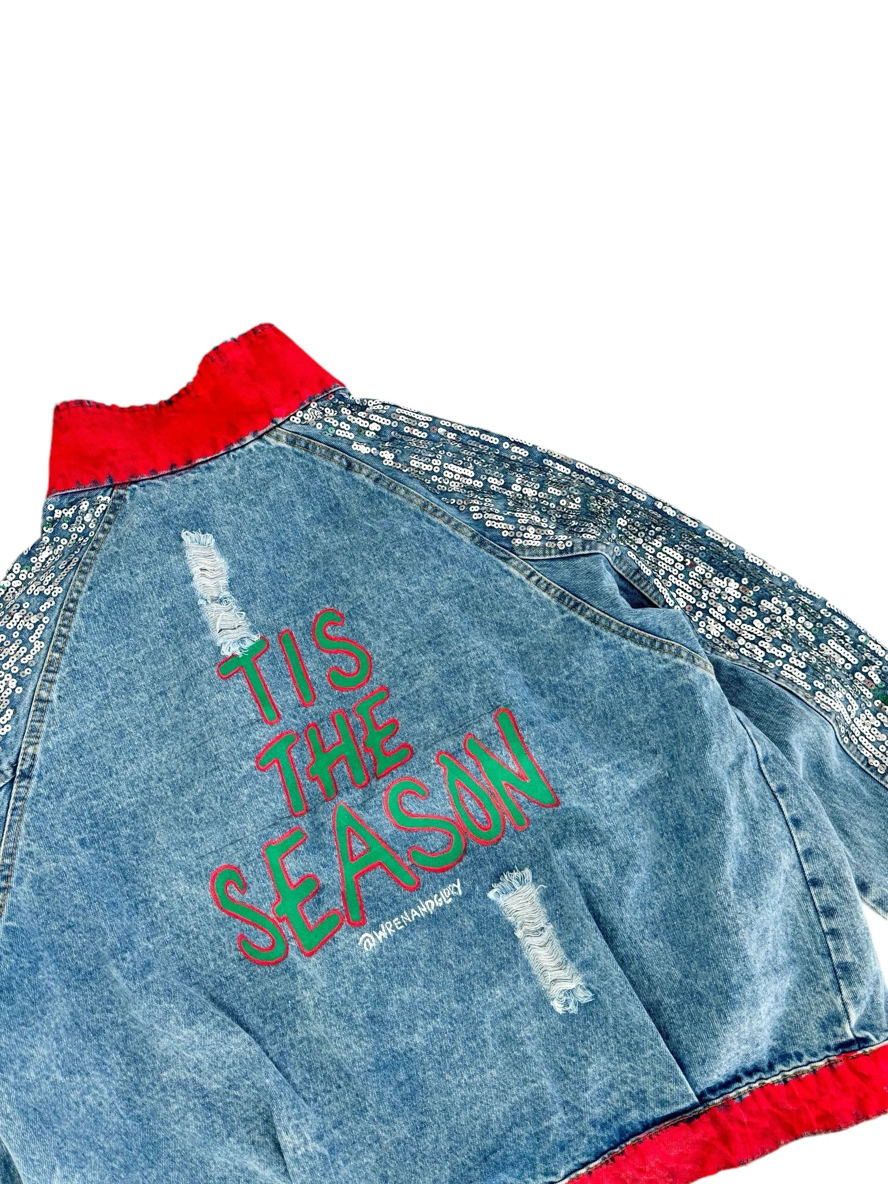 'Tis The Season' Denim Jacket