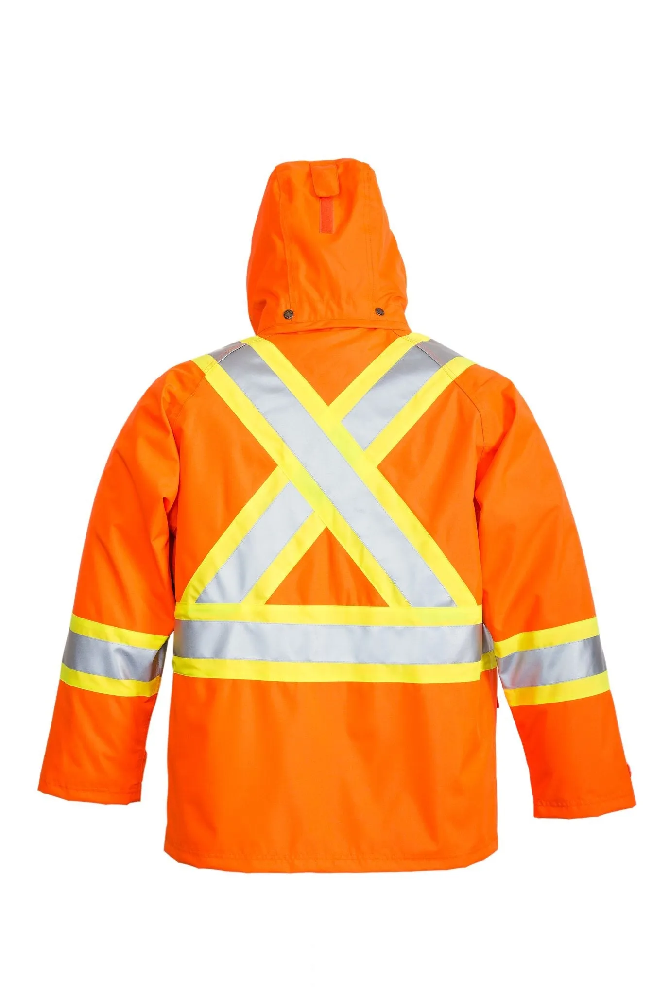 Viking® Men's Journeyman Hi-Vis Class 3 Waterproof Tri-Zone Hooded Jacket