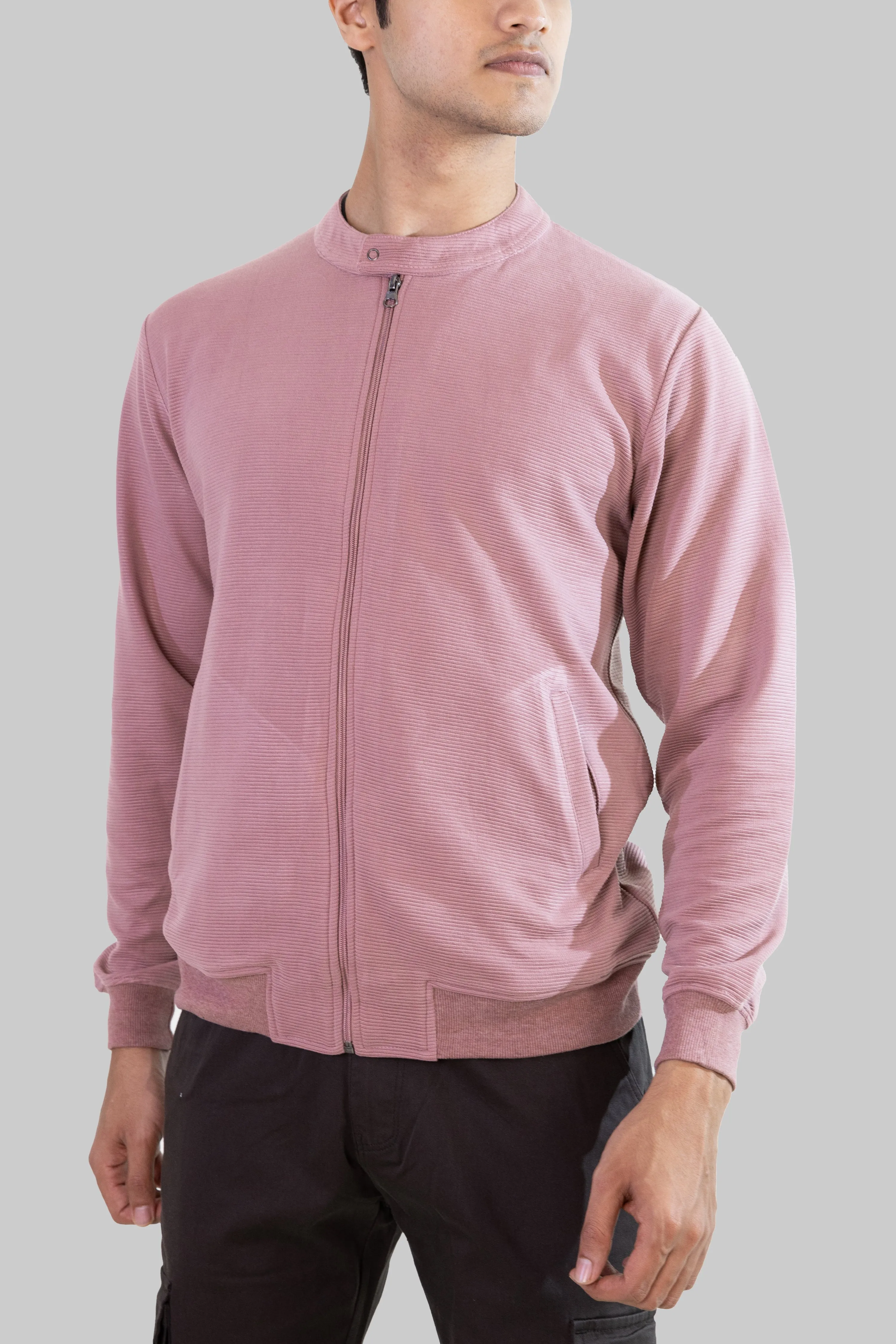 Zip-Up Jacket: Rose Gold