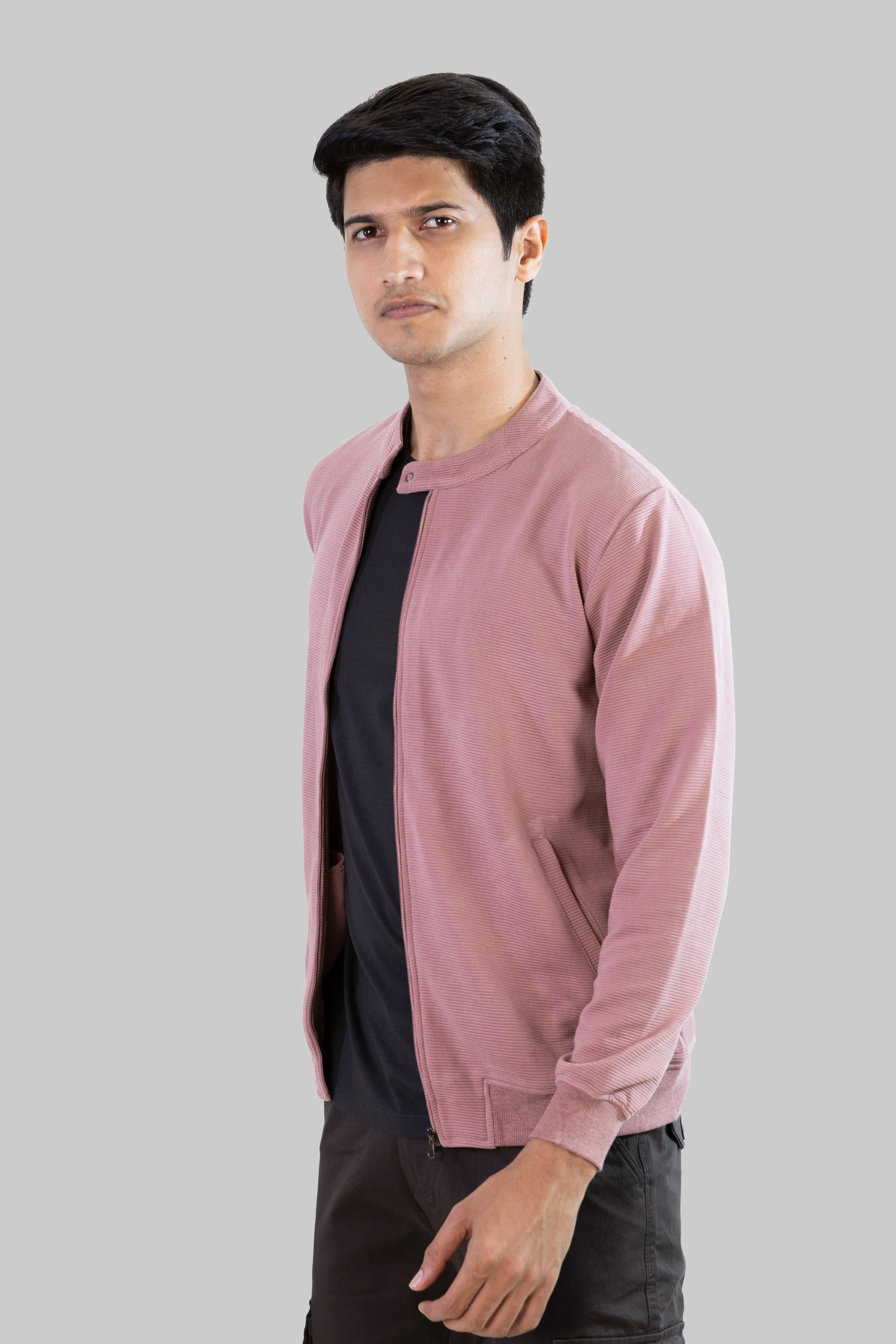 Zip-Up Jacket: Rose Gold